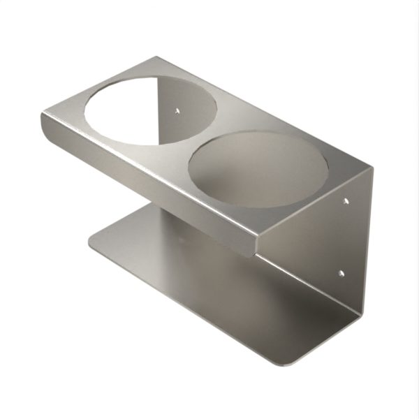Bottle Holder - Double - Stainless Steel