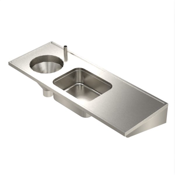 Sluice Sink With Bowl & Hopper