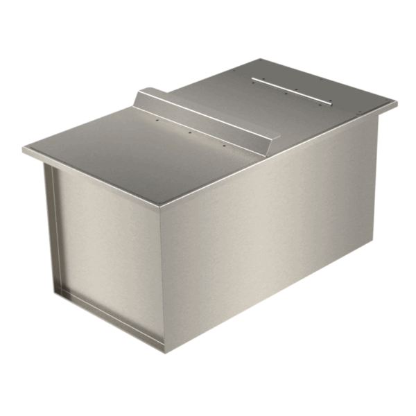 Ice Well with Hinge Lid Made to size