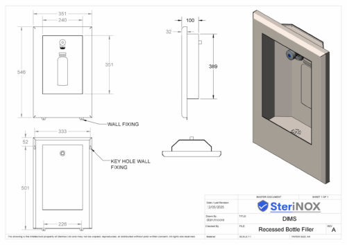 Recessed Bottle Filler