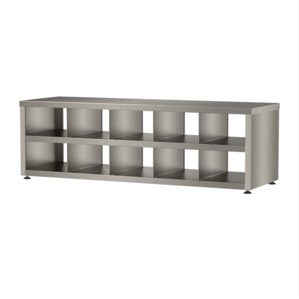 Step Over Bench - Open Both Sides - Stainless Steel