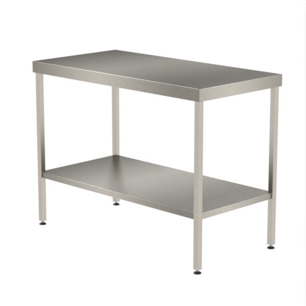 Stainless Steel Table - No Upstand - With Under shelf