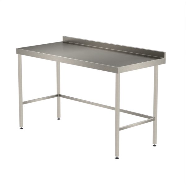 Stainless Steel Table - With Upstand - No Under shelf