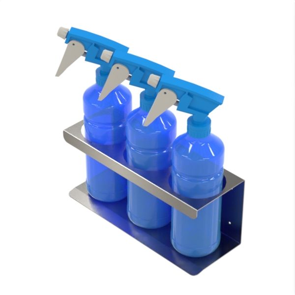Bottle Holder - Triple - Stainless Steel