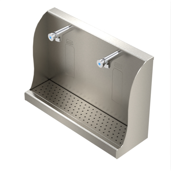 Double Wall Mounted Bottle Filler.