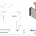 Dimensioned Drawing for U03 Urinal Stainless Steel.