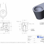 Dimensioned drawing for a WC Pan made from Stainless Steel.
