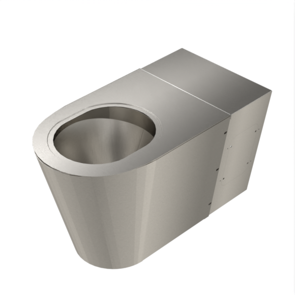 W1005 - Back To Wall Pan - Pressed Top - With Extension