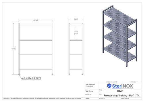 Freestanding Shelving - Perf