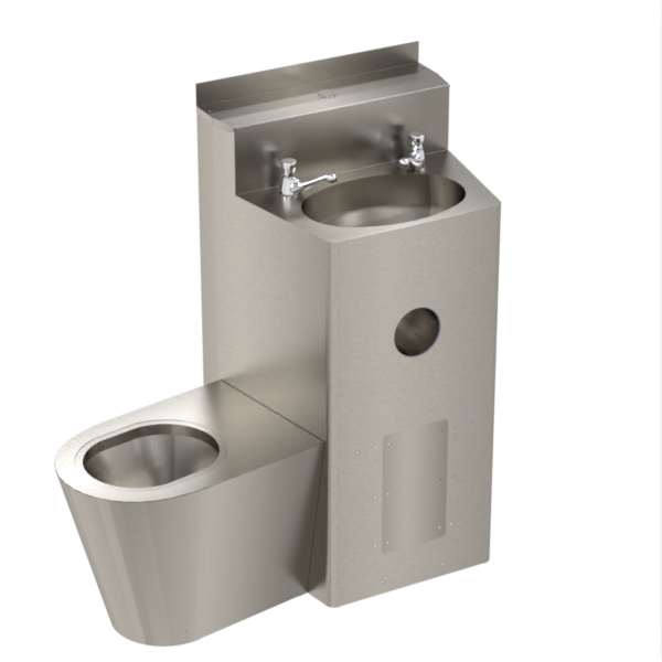 In Cell Combination Unit - Round Bowl - Stainless Steel