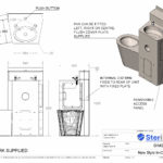 Dimensioned drawing for a In cell Unit.