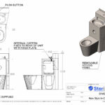 Dimensioned drawing for a In cell Unit.