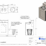 Dimensioned drawing for a In cell Unit.