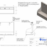 Dimensioned drawing for Wudu Anti Ligature.