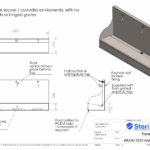 Dimensioned drawing for Wudu Anti Ligature.