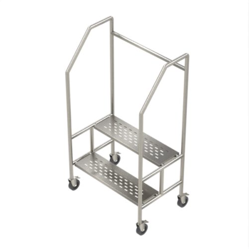 2 Step Movable Ladder With Castors