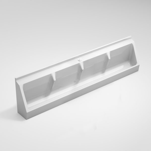 Four Stall Wall Mounted Urinal – GRP - 2400mm