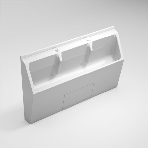 Three Stall Floor Standing Urinal – GRP 1800mm