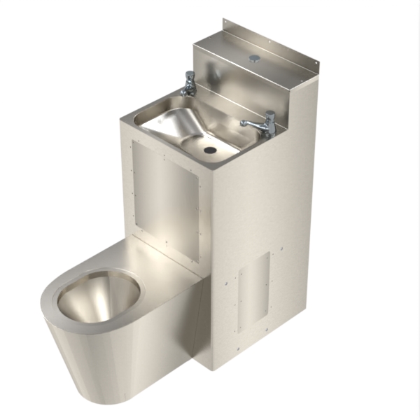 In Cell Combination Unit – Round Bowl – Stainless Steel – Compact Centre
