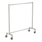 Hanging Rail On Castors made from Stainless Steel.