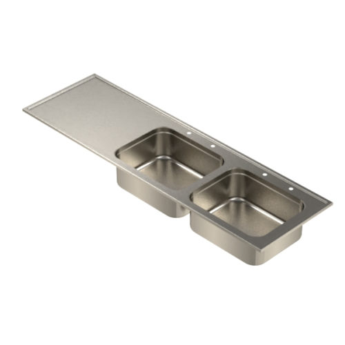 Inset Sink Double Bowl