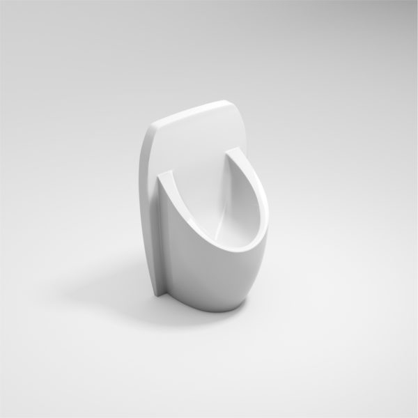 Single Stall Wall Mounted Urinal Radius Design – GRP - Waterless