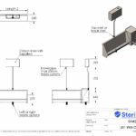 Dimensioned drawing for CNC Corner Capping – U01.