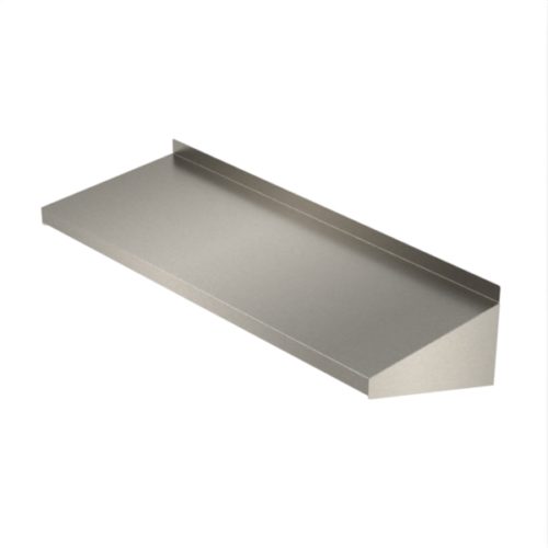 Wall Shelving made from Stainless Steel.