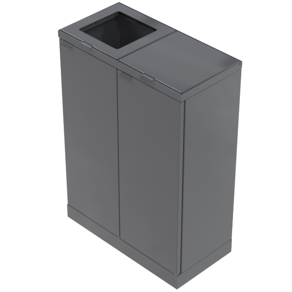 Bin Double - Powder Coated