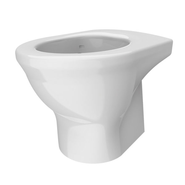 Damage-resistant anti-ligature WC pan wall fixed – polymer resin toilet