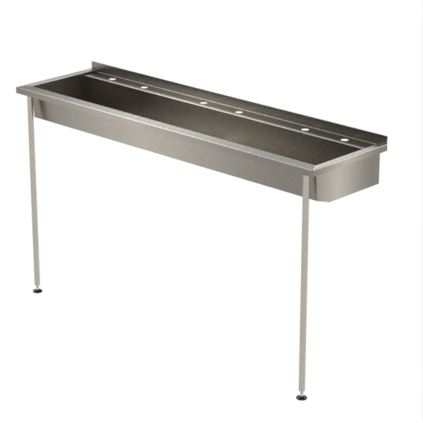 Wash Trough Front Support Legs