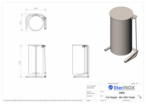 Full Height - Bin With Pedal