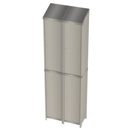 Stainless Steel Locker Double.