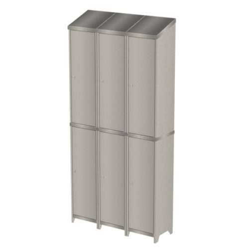 Stainless Steel Locker Triple.