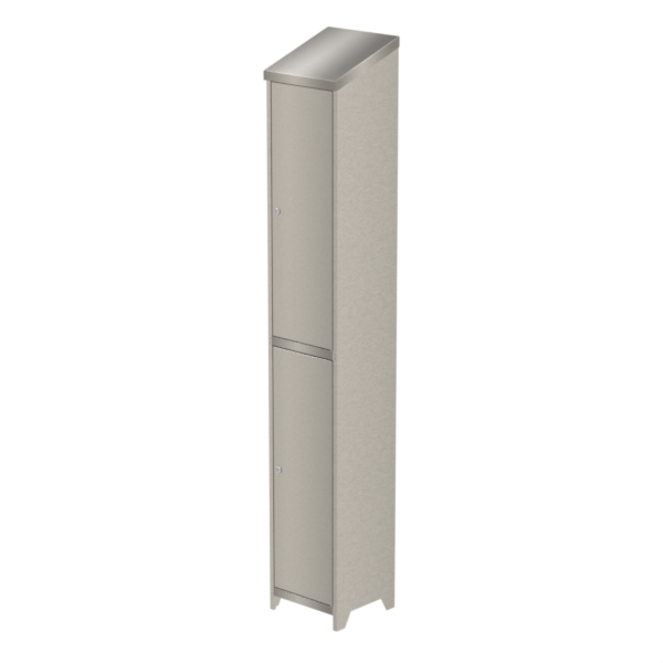 Locker - Stainless Steel - Single Two Door