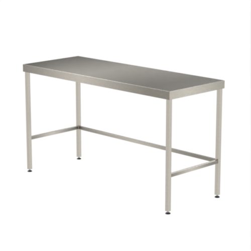 Stainless Steel Table - No Undershelf - With Adjustable Feet