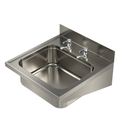 Stainless steel inpatient basin HTM64 compliant