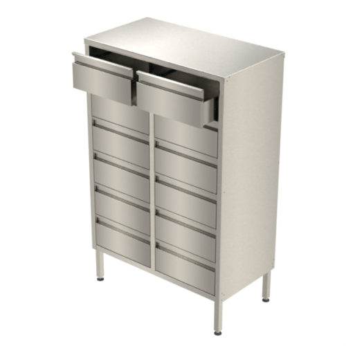 cabinet drawers stainless cleanroom medical storage application
