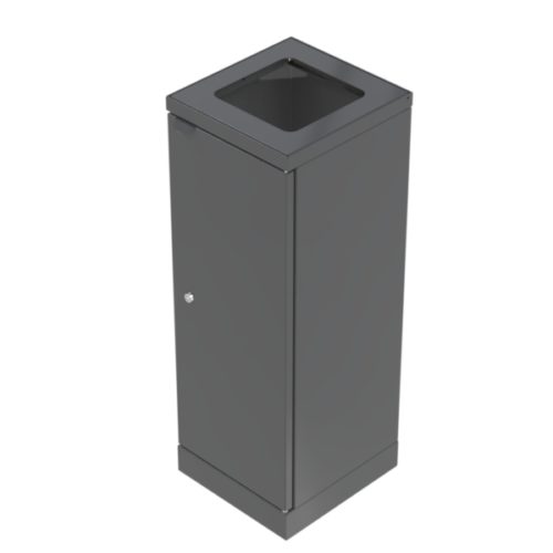 workplace recycling bin powder coated