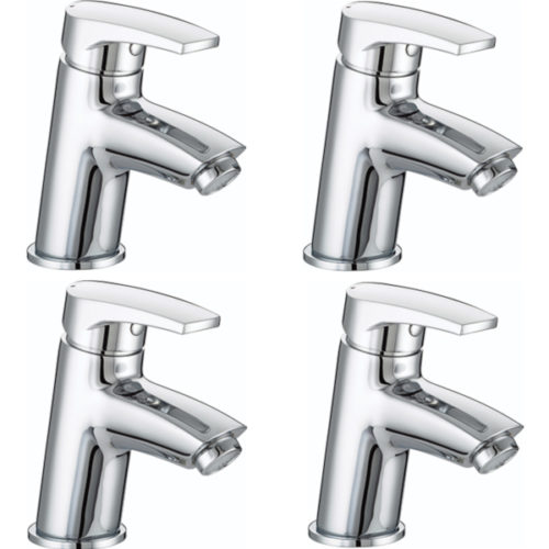 chrome basin mixer with single lever handle pack of 4.