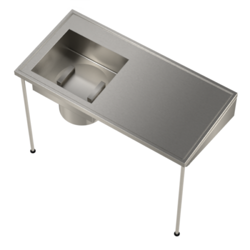 plaster sink drainer stainless steel unit