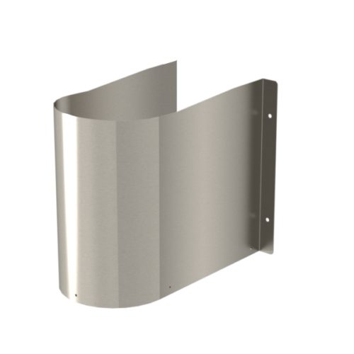 stainless trap cover wash trough front view