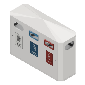 -BIN-001 - Triple - white ral 9001