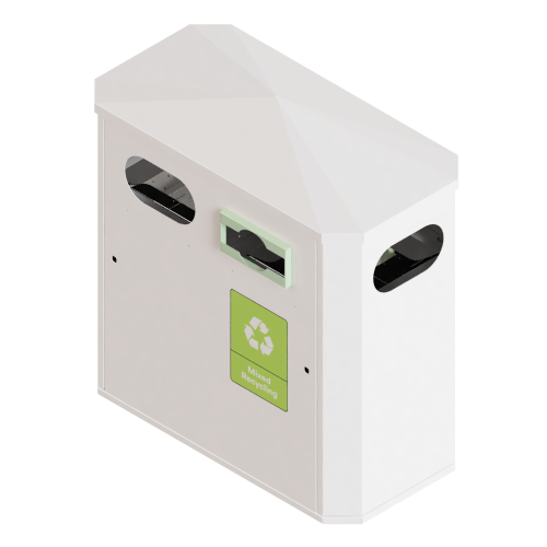 BIN-001-double - ral 9001 white