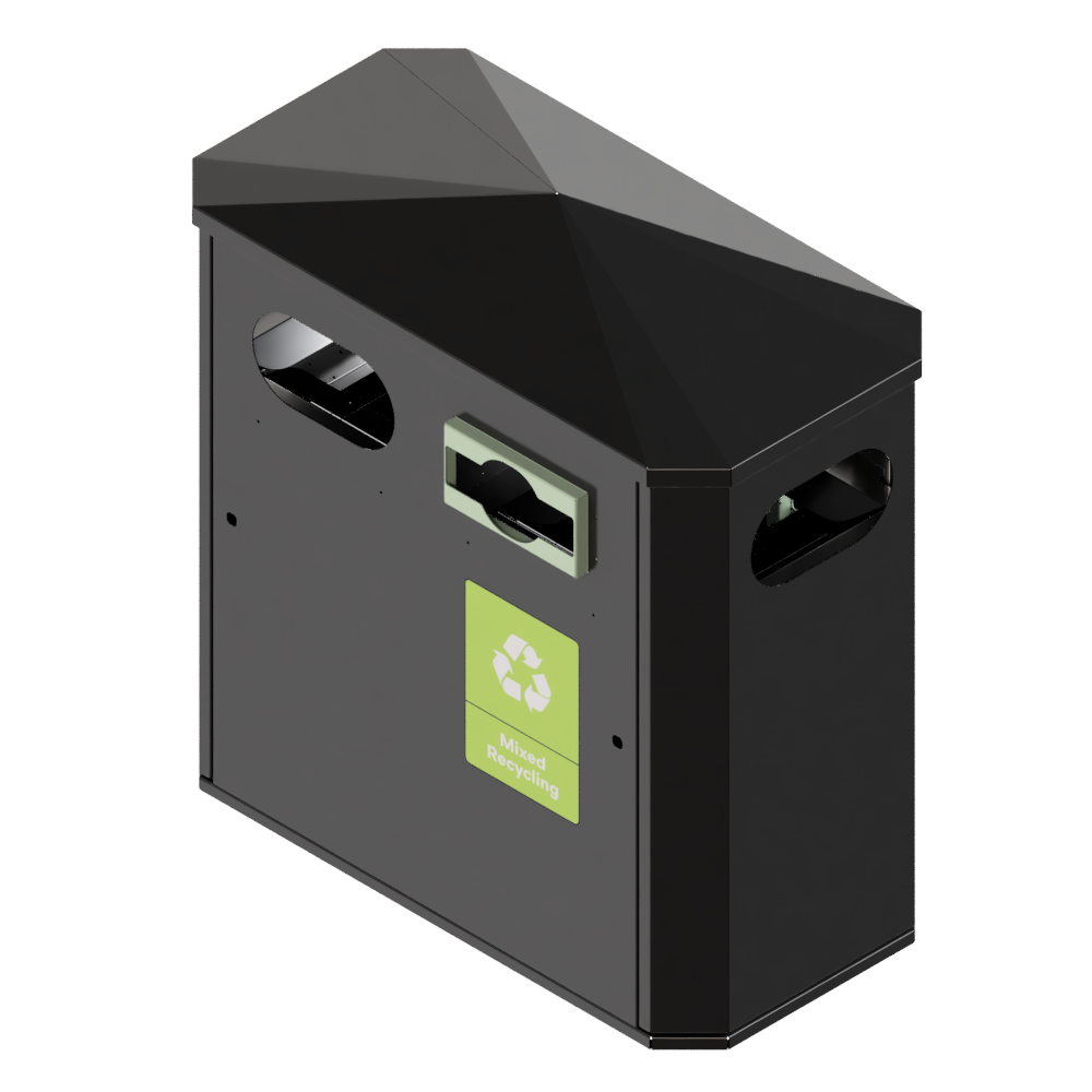 BIN-001-double- ral 9011 black- BIN-001-double- ral 9011 black-