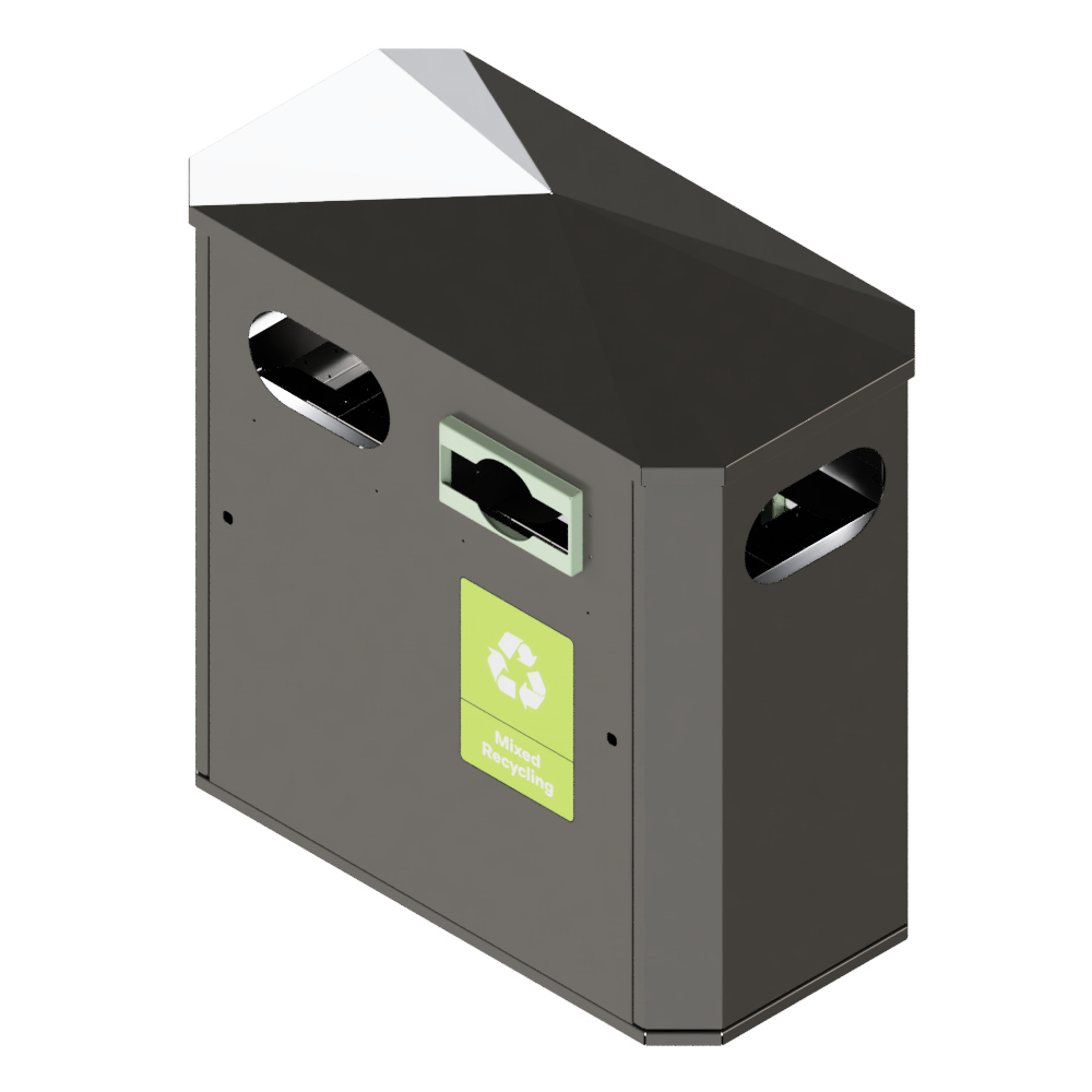 BIN-001 double - umbra grey- ral 7022 BIN-001 double - umbra grey- ral 7022