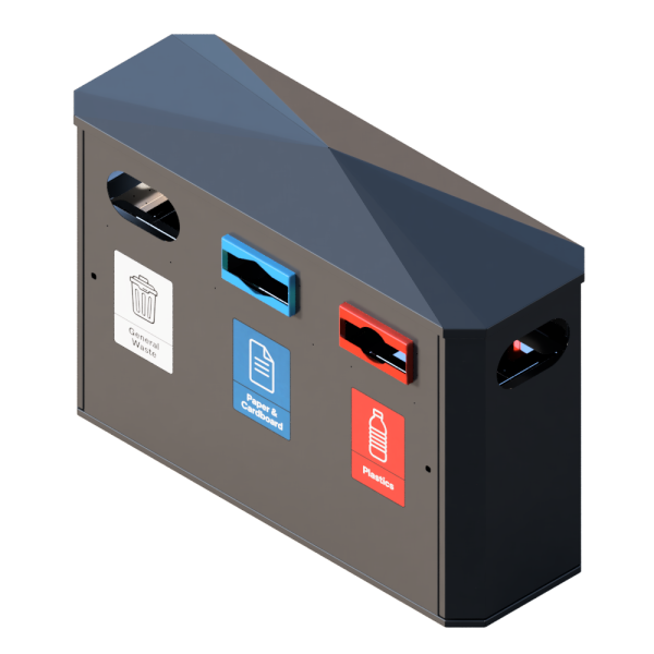Outdoor Triple Bin - BIN-001