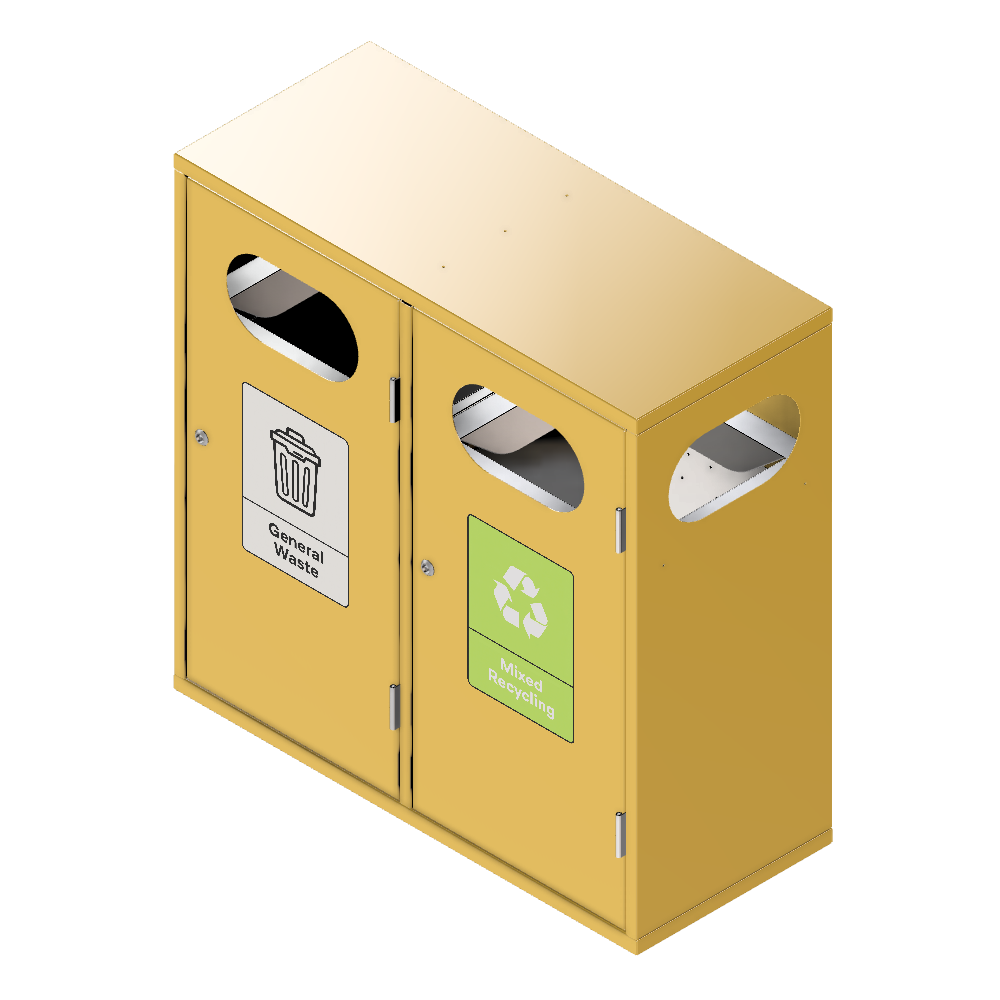 BIN-002 - Double - ral 1018 BIN-002 - Double - ral 1018