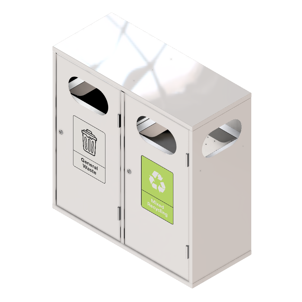 BIN-002 - Double - ral 9001 - white BIN-002 - Double - ral 9001 - white