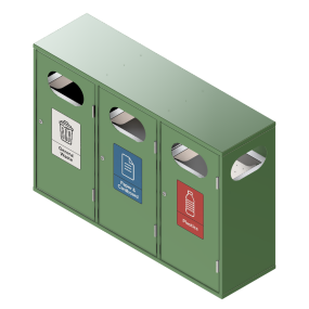 BIN-002 - Triple-ral 6001 green